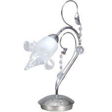 Πορτατίφ 1xE14 Μεταλλικό Χρώμιο με Κρύσταλλα και Γυαλί 3427-CH